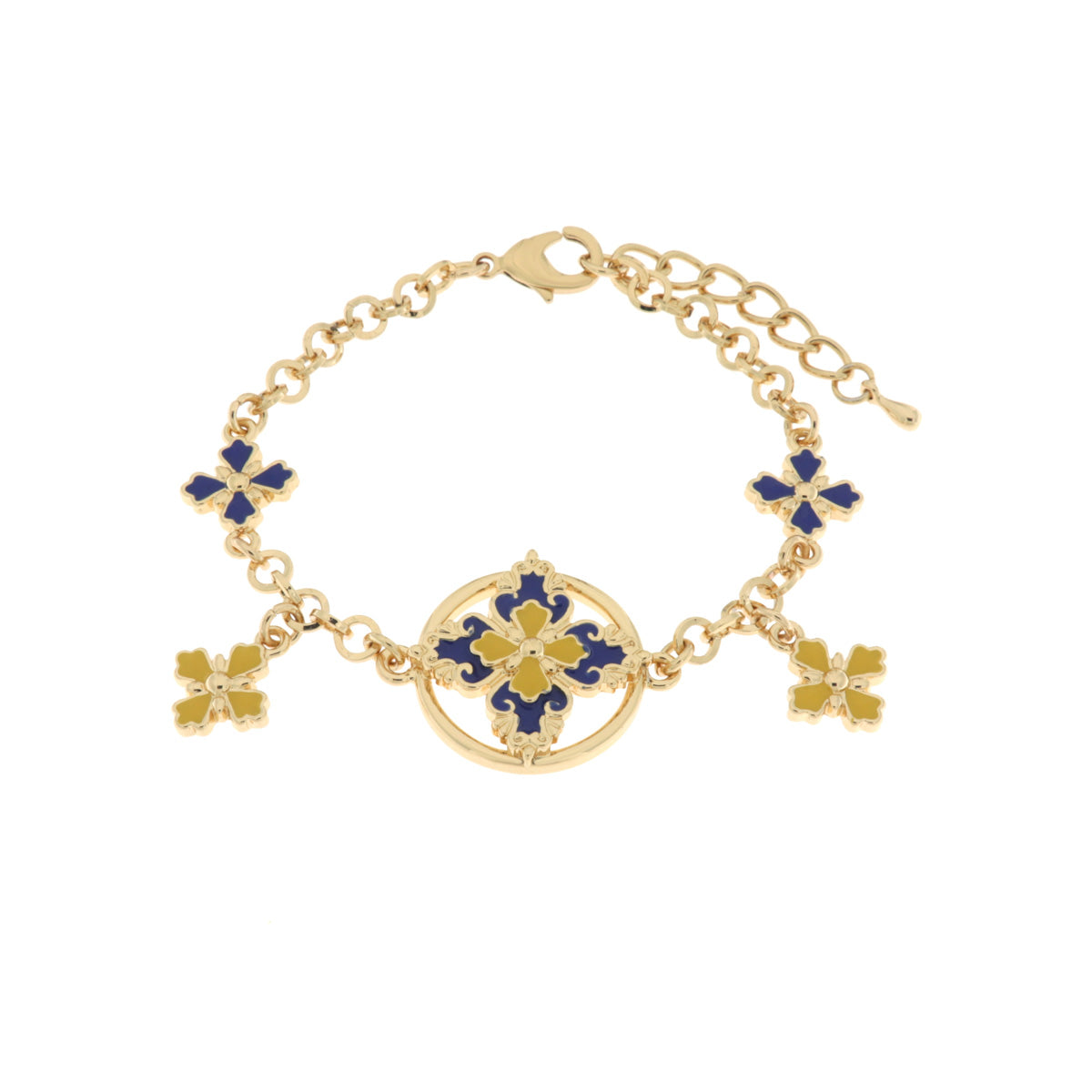 Bracciale in Metallo con croci di malta