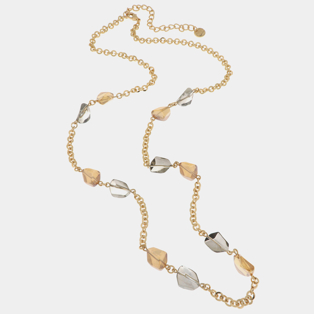 Collana in Metallo con cristalli colorati di Murano