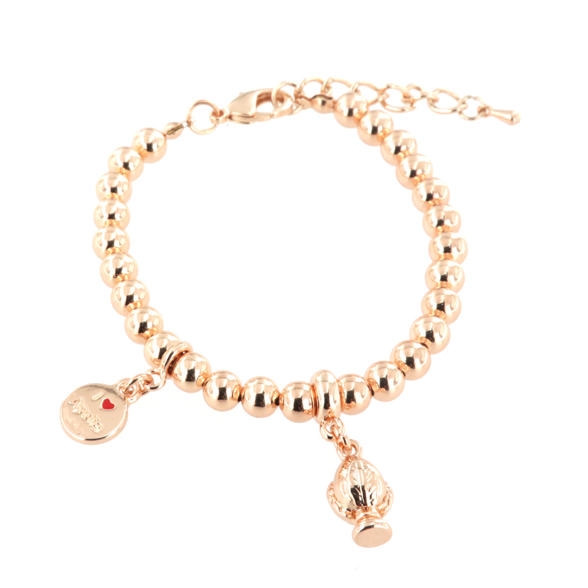 Metal bracelet with pendant Apulian pumo
