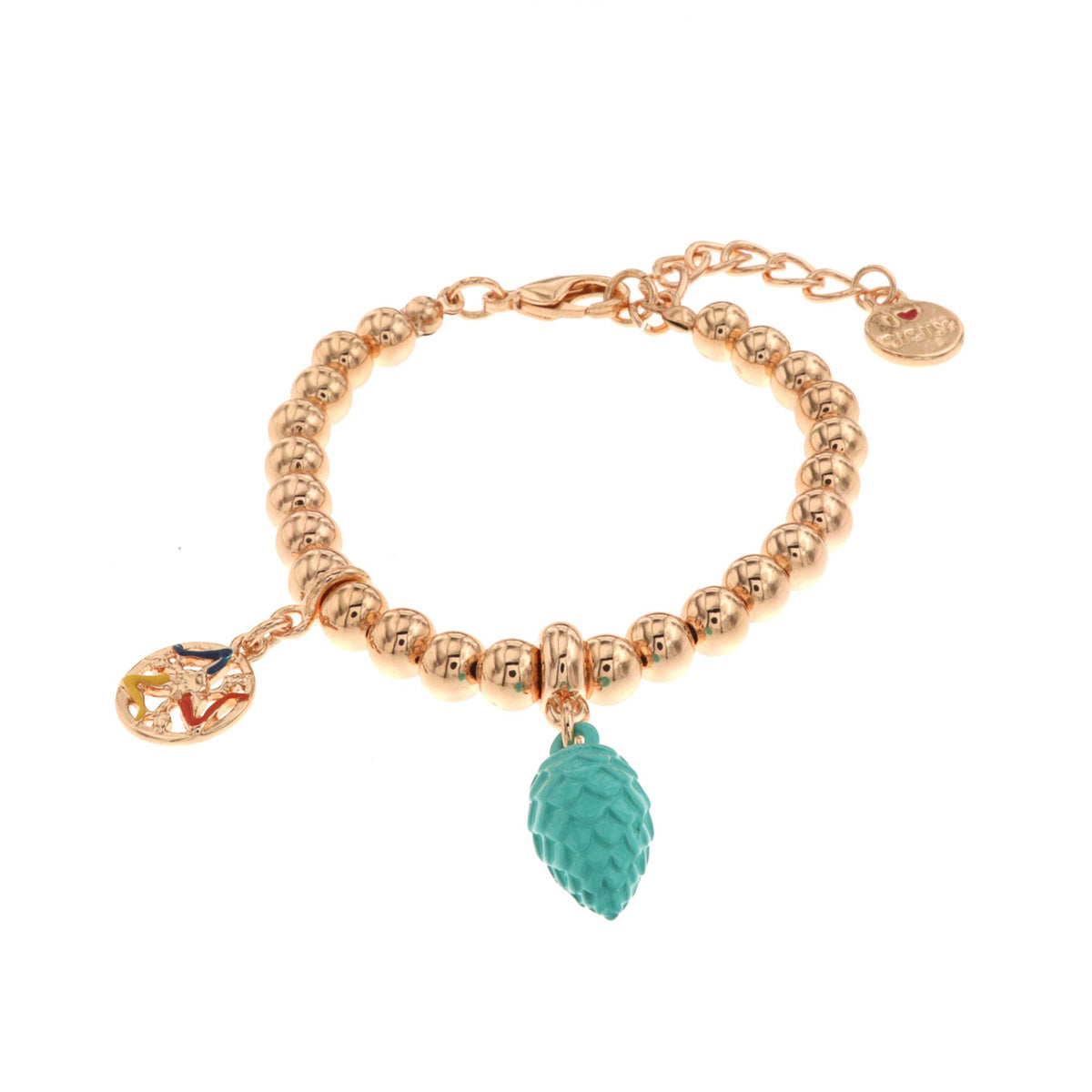 Metal bracelet with Pigna Siciliana Torchese and Trinacria