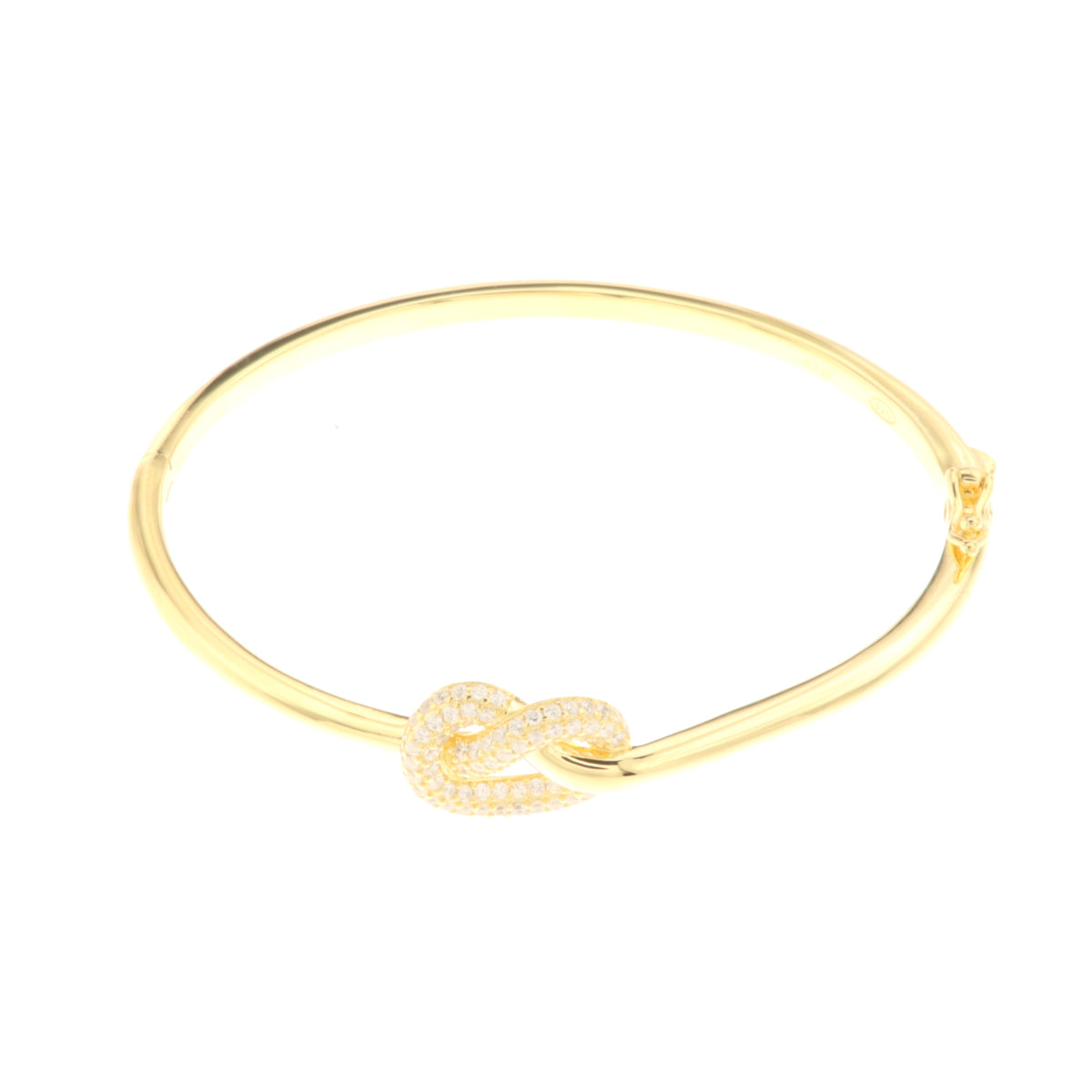 Bracciale in Argento 925 con nodo centrale impreziosito da zirconi bianchi