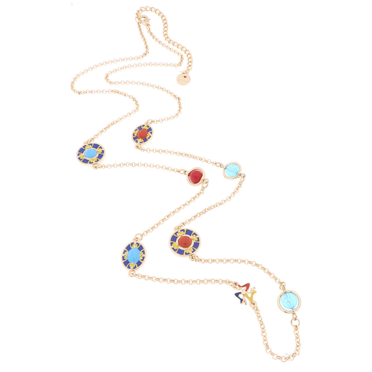 Collana in Metallo con maioliche