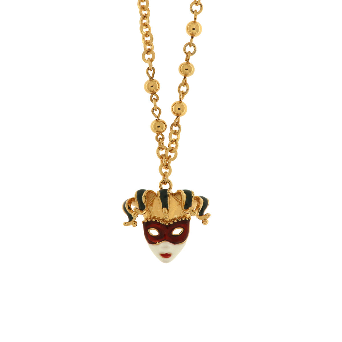 Collana in Metallo con maschera veneziana