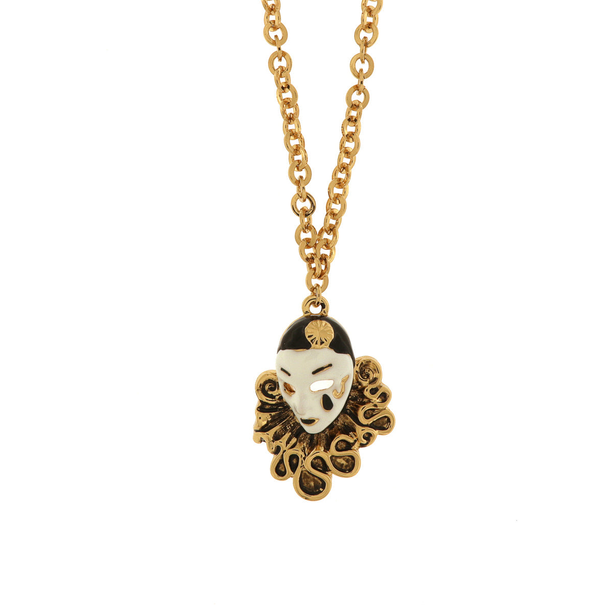 Collana in Metallo con maschera veneziana