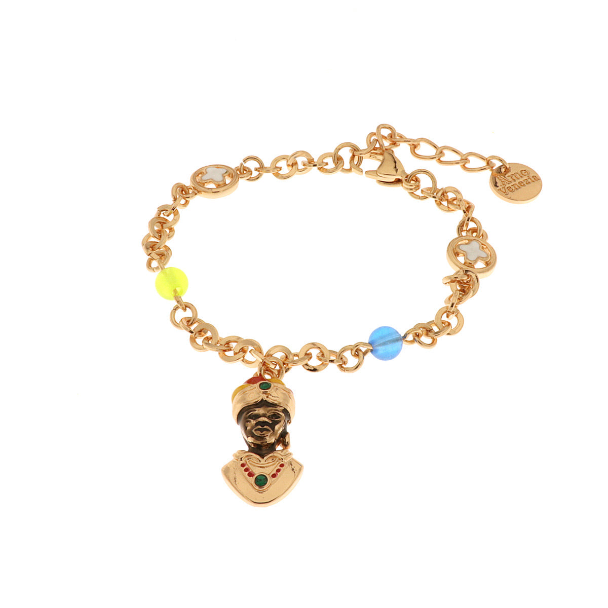 Bracciale in Metallo con moretto di Venezia