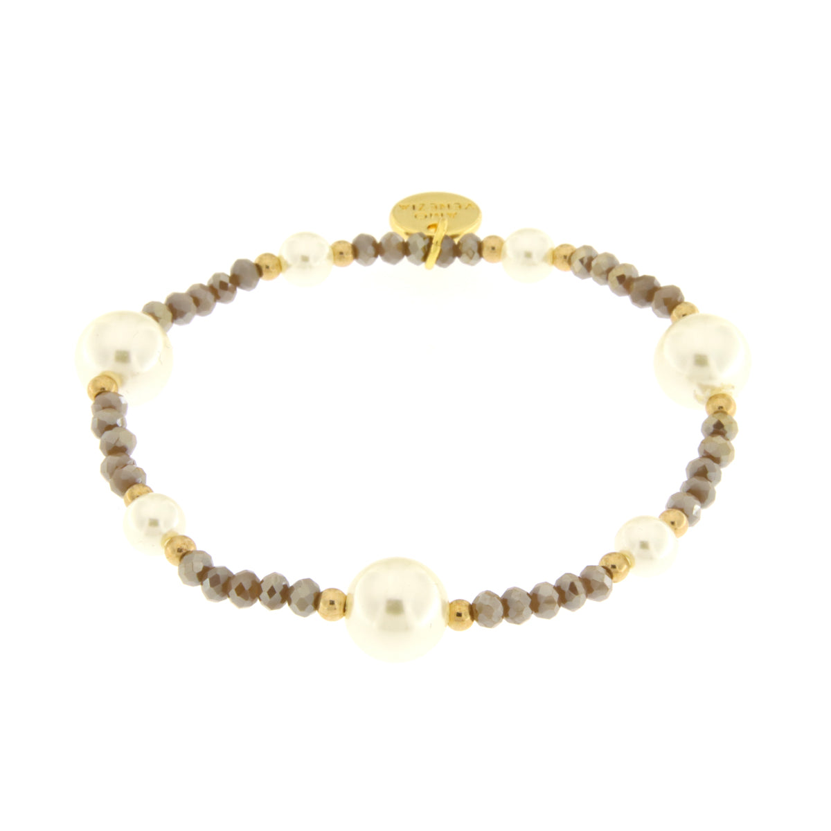 Bracciale in Metallo con perline e cristalli