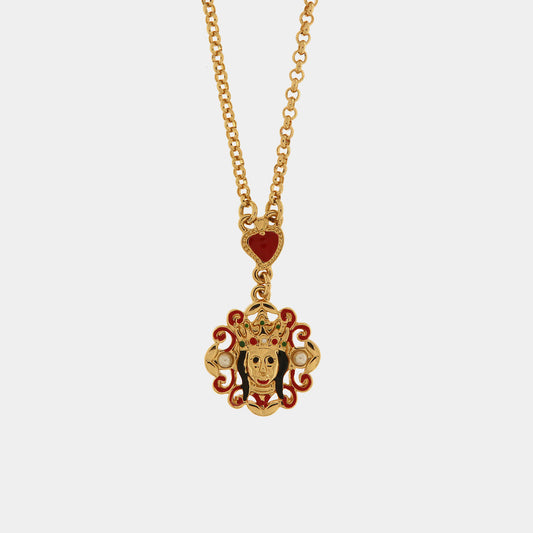 Collana in Metallo con madonna pendente