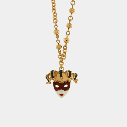 Collana in Metallo con maschera veneziana
