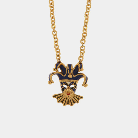 Collana in Metallo con maschera veneziana