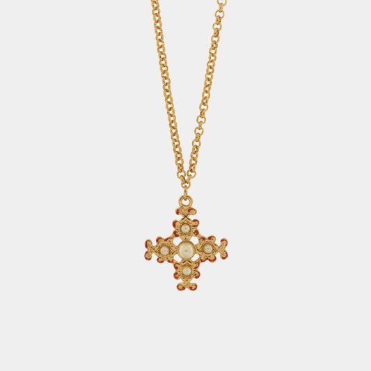 Collana in Metallo con croce pendente