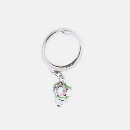 Anello in Metallo con campana portafortuna impreziosita da smalti colorati
