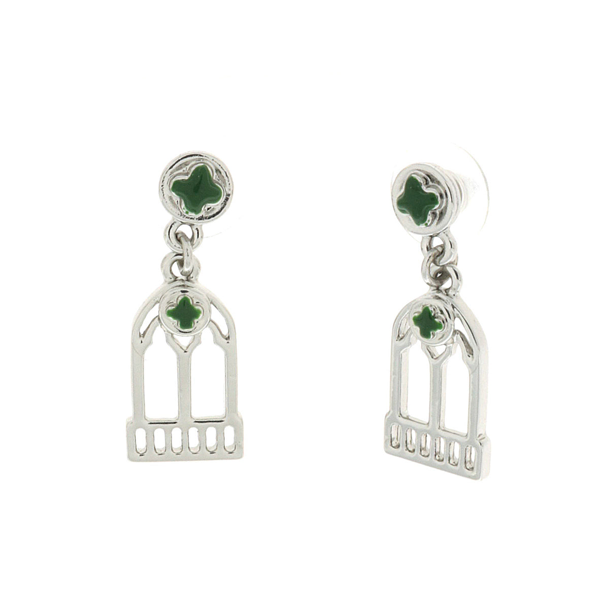 Metal earrings with Palazzo Ducale of Venice