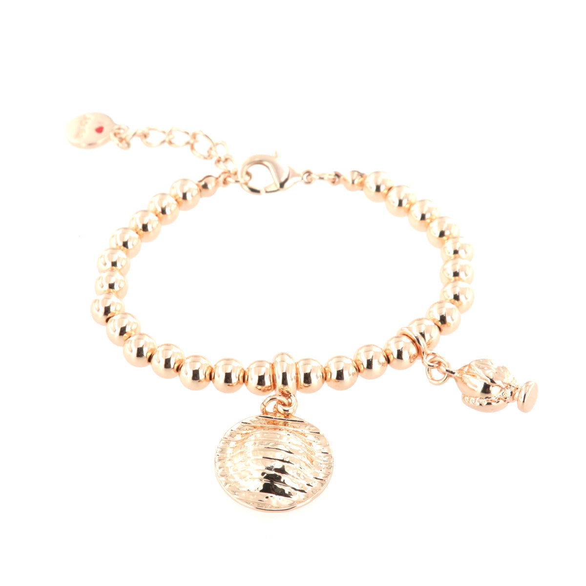 Metal bracelet with orecchietta and pendant pumo