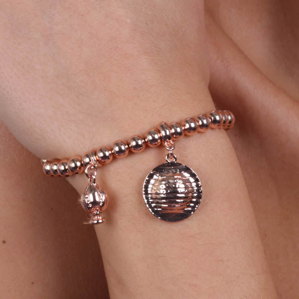 Metal bracelet with orecchietta and pendant pumo